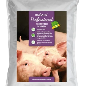 BioAktiv Professional Tierfutter Schwein 5kg zur Förderung der Tiergesundheit und Verbesserung der Futterverwertung bei Schweinen